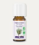 Flacon 10 ml d'huile essentielle de térébenthine. Certifiée label AB, Agriculture Biologique.