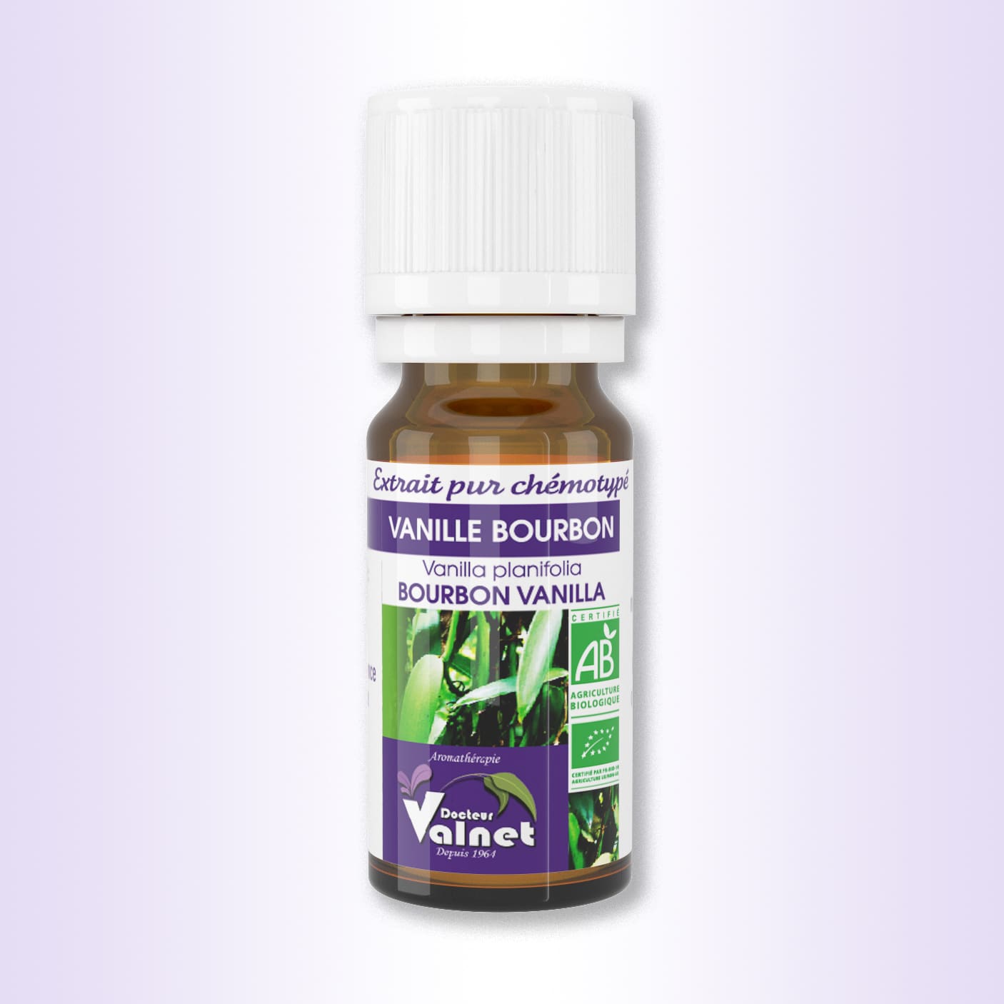 Huiles essentielles 100% BIO Vanille (extrait pur) (10 ml) - Docteur Valnet